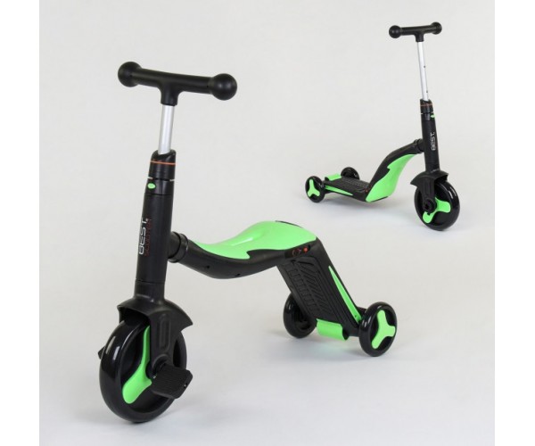 Самокат - беговел - велосипед Best Scooter JT 3 в 1, трансформер, с подсветкой, 8 мелодий Черно-зеленый
Самокат - беговел - велосипед Best Scooter JT 3 в 1, трансформер, с подсветкой, 8 мелодий Черно-зеленый
