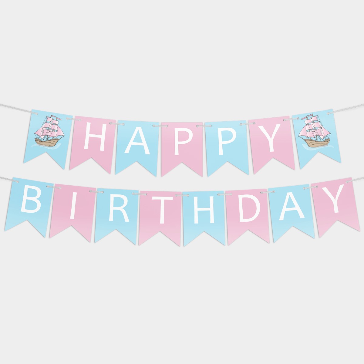 Гирлянда бумажная флажки ZavodDekor "Розовые паруса" Happy Birthday 3м 15 флажков розово-голубая
Гирлянда бумажная флажки ZavodDekor "Розовые паруса" Happy Birthday 3м 15 флажков розово-голубая