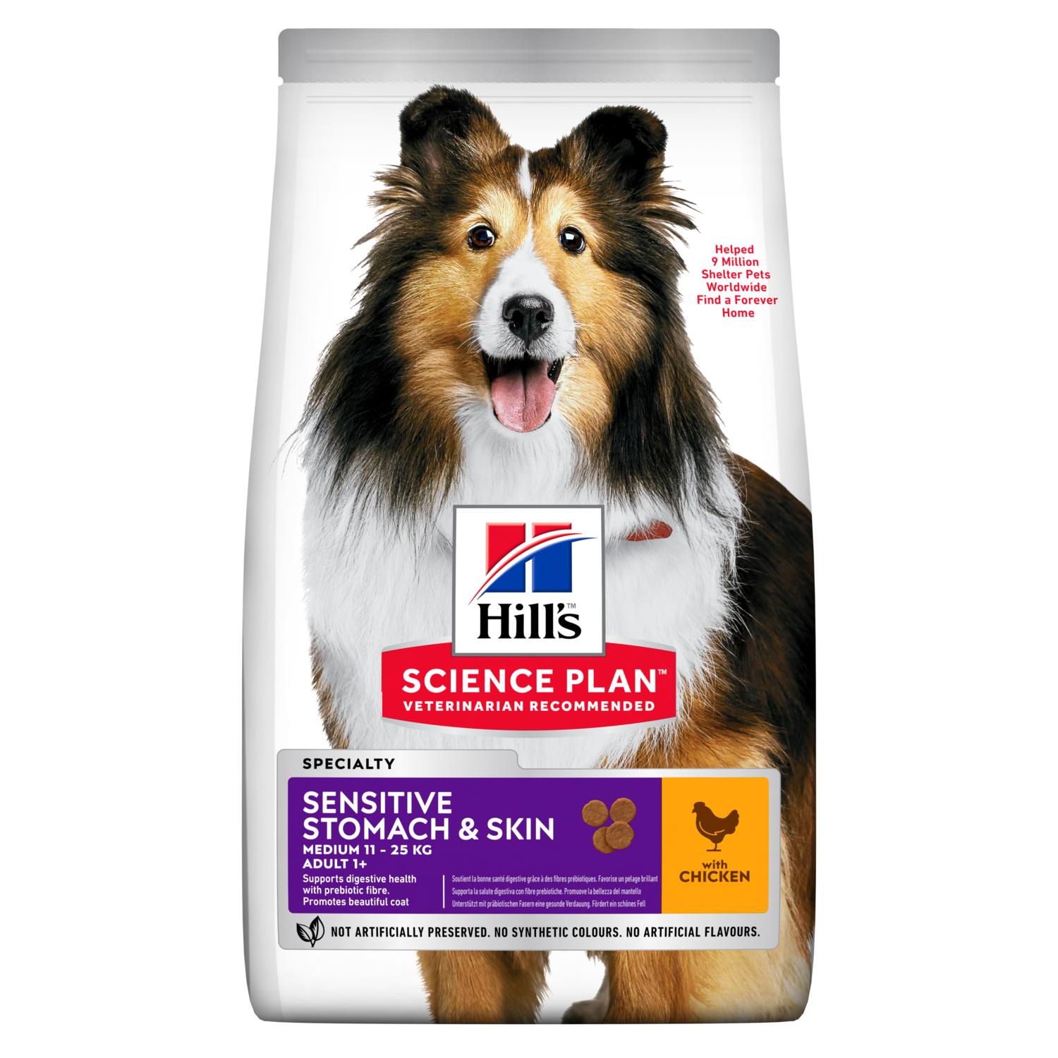 Сухой корм HILL'S SCIENCE PLAN Adult Sensitive Stomach & Skin Medium чувствительное пищеварение и кожа, для собак малых пород, с Курицей - 14 кг
Сухой корм HILL'S SCIENCE PLAN Adult Sensitive Stomach & Skin Medium чувствительное пищеварение и кожа, для собак малых пород, с Курицей - 14 кг