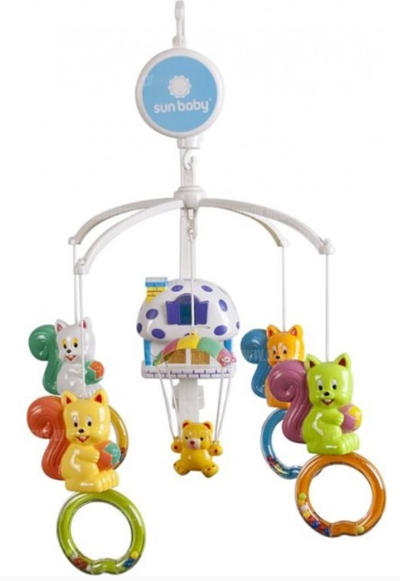 Музыкальная карусель Зверята на колечках, SunBaby B10.010/011/012 от рождения, Пакет малюка, Мобиль с
Музыкальная карусель Зверята на колечках, SunBaby B10.010/011/012 от рождения, Пакет малюка, Мобиль с
