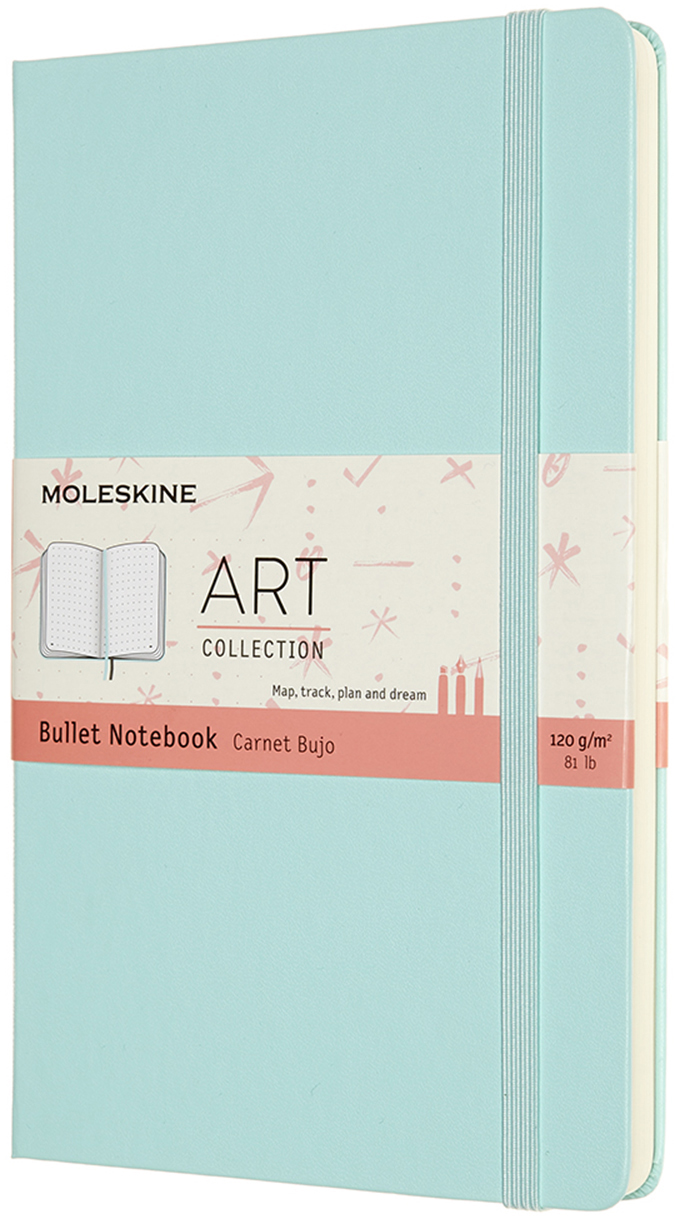 Записная книга Moleskine Art Bullet Journal 13 х 21 см 160 страниц в точку Аквамарин (8056420852912)
Записная книга Moleskine Art Bullet Journal 13 х 21 см 160 страниц в точку Аквамарин (8056420852912)