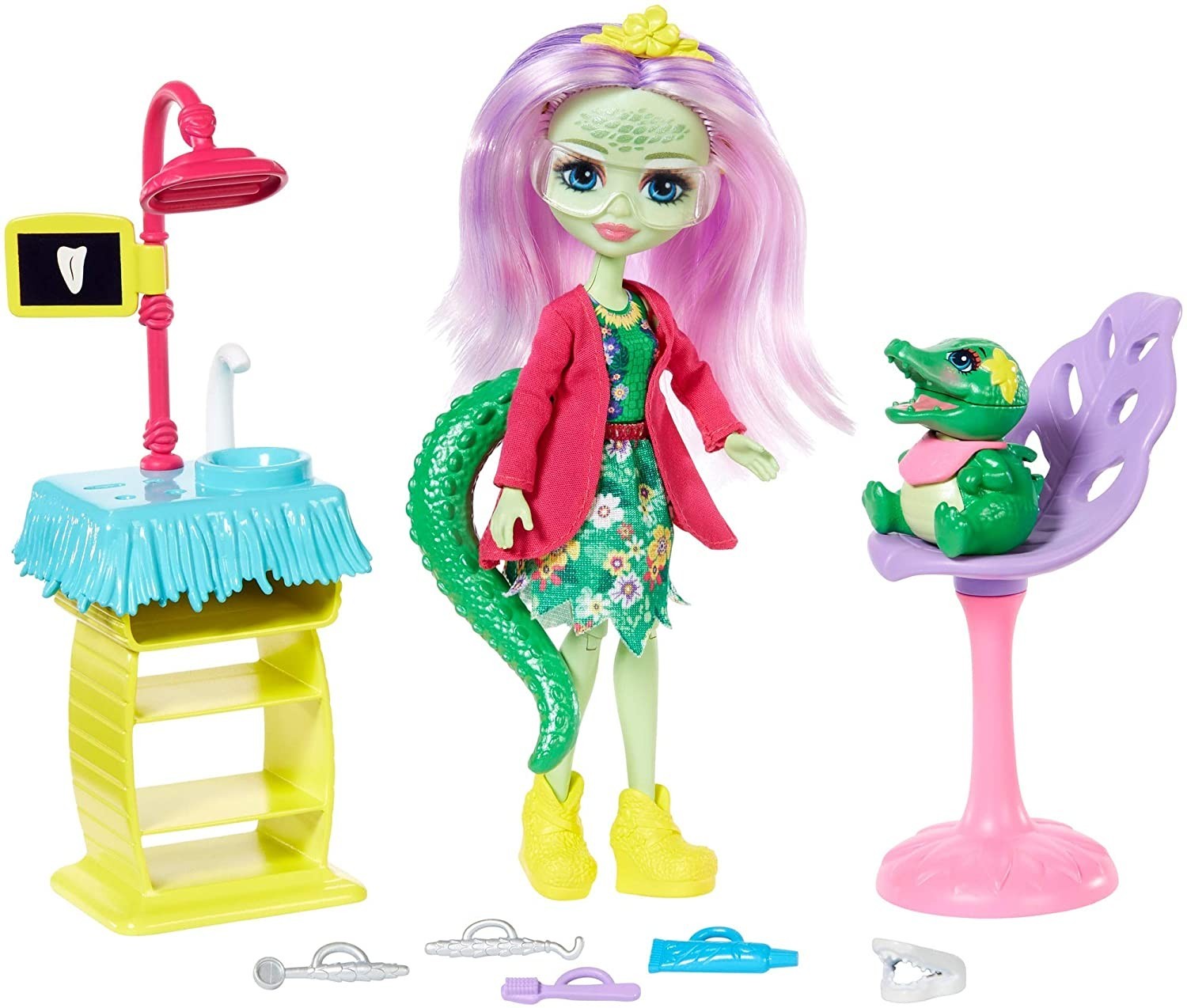 Игровой набор Enchantimals Smilin’ Dentist Визит к дантисту Алигатора Энди (GFN55)
Игровой набор Enchantimals Smilin’ Dentist Визит к дантисту Алигатора Энди (GFN55)