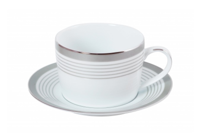 Чашка для сніданку з блюдцем Dankotuwa Porcelain Motif Platinum Light для 360 мл
Чашка для сніданку з блюдцем Dankotuwa Porcelain Motif Platinum Light для 360 мл