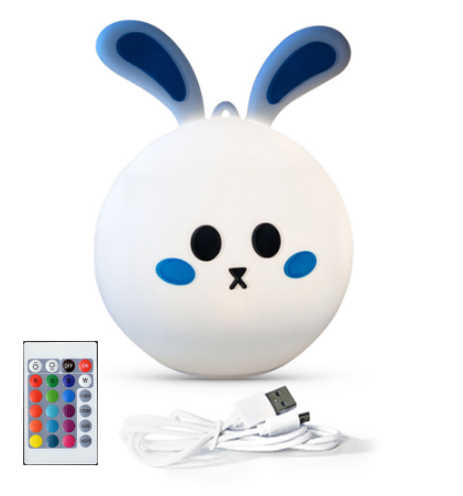Игрушка ночник 3DTOYSLAMP зайченок с голубыми ушками белый 16 цветов свечения автоматический режим регулировка яркости
Игрушка ночник 3DTOYSLAMP зайченок с голубыми ушками белый 16 цветов свечения автоматический режим регулировка яркости