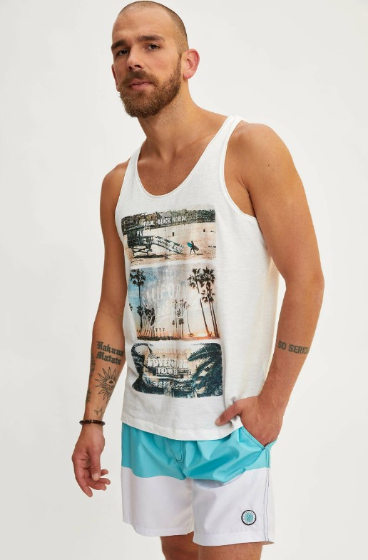 Мужская майка DeFacto с надписью California Surfing Белая (DeF T-shirt -7070-0, Мужская майка DeFacto с надписью California Surfing S Белая (DeF T-shirt -7070-0)
Мужская майка DeFacto с надписью California Surfing Белая (DeF T-shirt -7070-0, Мужская майка DeFacto с надписью California Surfing S Белая (DeF T-shirt -7070-0)