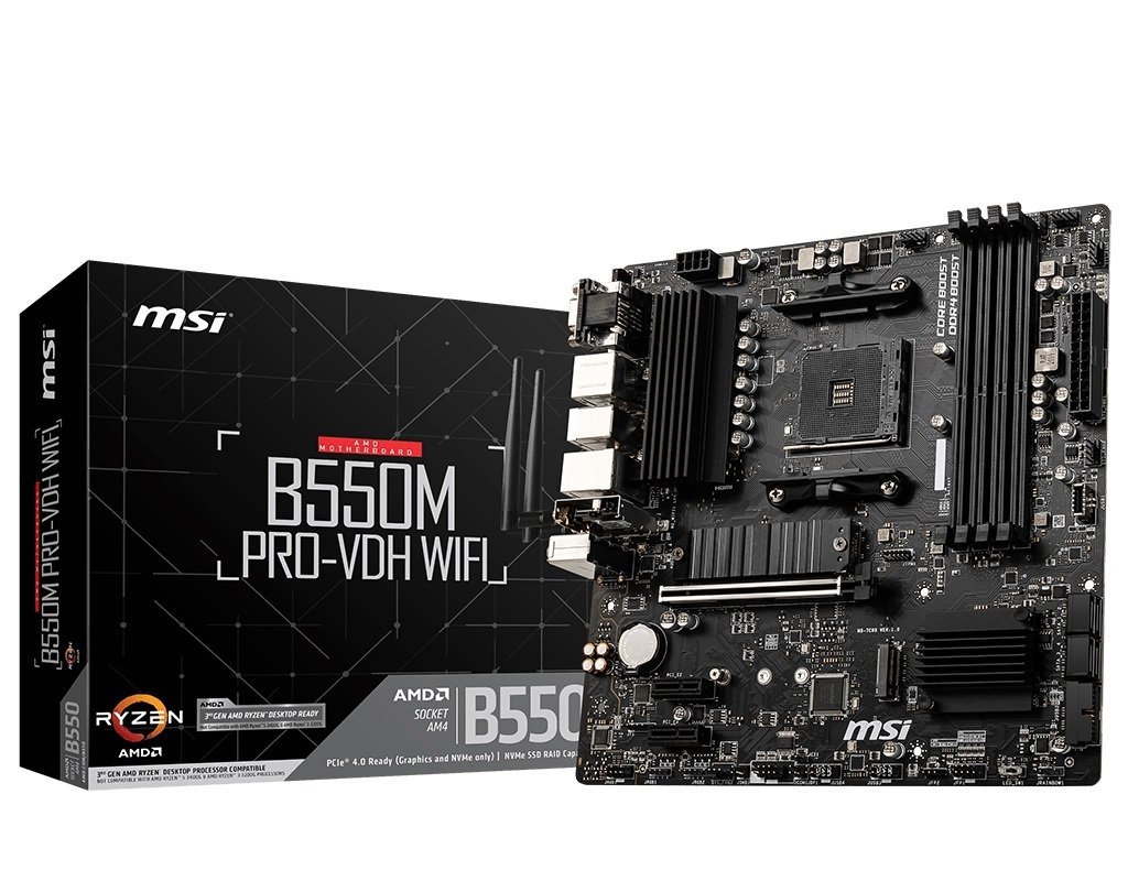 Материнcкая плата MSI B550M_PRO-VDH_WIFI sAM4 B550 4xDDR4 HDMI-DP-VGA Wi-Fi!!!BT mATX (JN63B550M_PRO-VDH_WIFI)
Материнcкая плата MSI B550M_PRO-VDH_WIFI sAM4 B550 4xDDR4 HDMI-DP-VGA Wi-Fi!!!BT mATX (JN63B550M_PRO-VDH_WIFI)