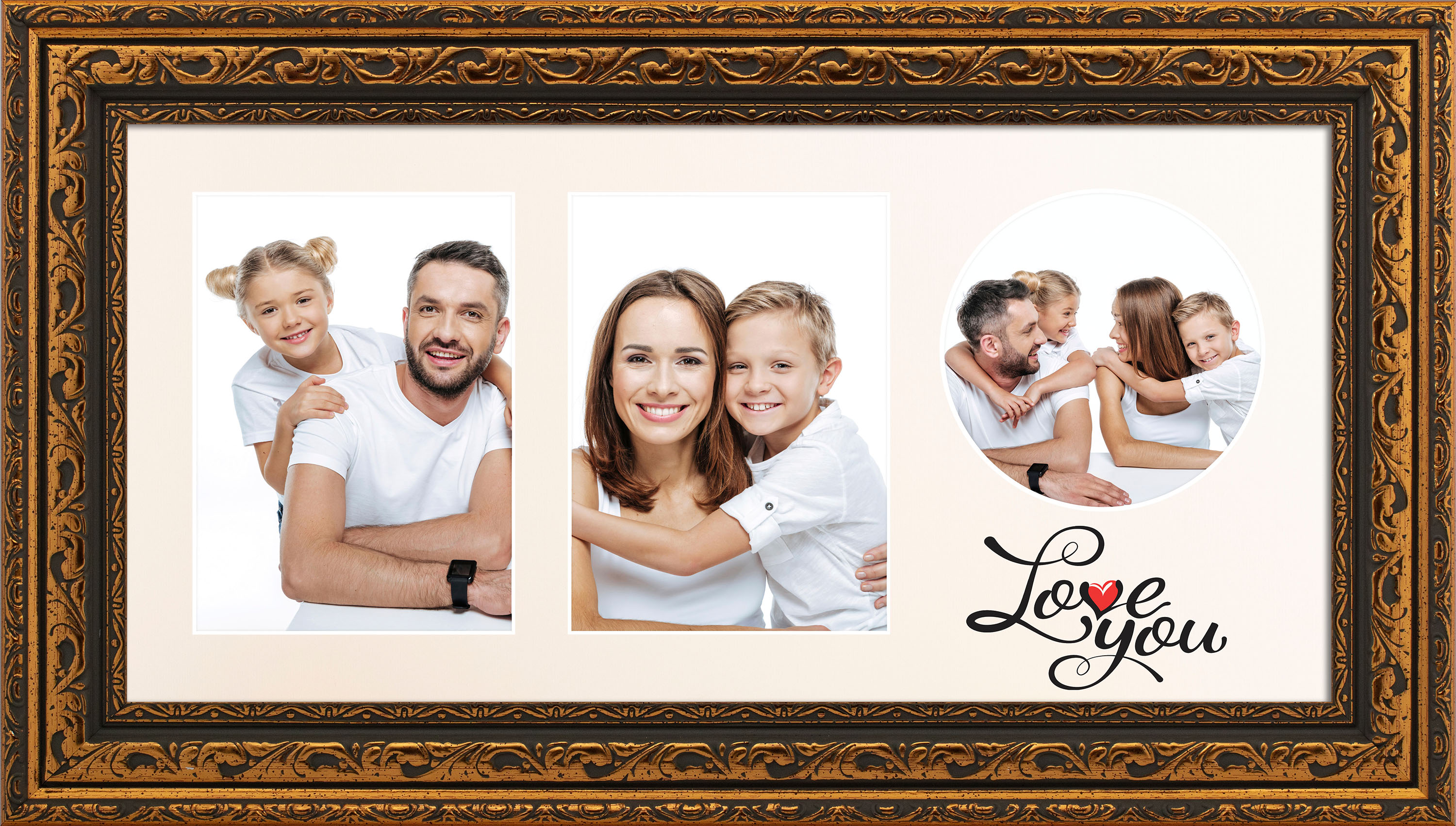 Фоторамка коллаж с паспарту LOVE YOU для 2 фото 13х18 и 1 фото 13х13 багет: 111-G (глянцевое стекло 1-1.5мм, двп, паспарту) EmojiFrame
Фоторамка коллаж с паспарту LOVE YOU для 2 фото 13х18 и 1 фото 13х13 багет: 111-G (глянцевое стекло 1-1.5мм, двп, паспарту) EmojiFrame