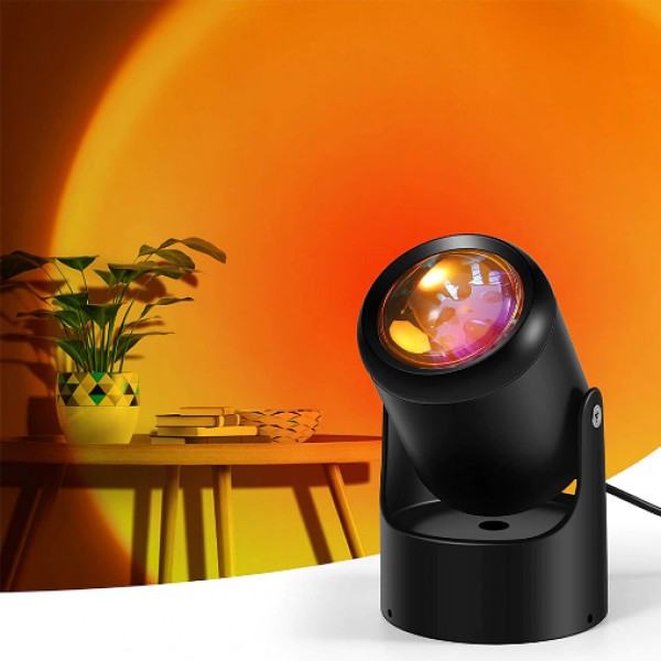 Проекционный светильник заката и рассвета FG Sunset Lamp mini настольный Черный с желтым свечением
Проекционный светильник заката и рассвета FG Sunset Lamp mini настольный Черный с желтым свечением