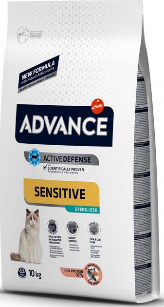 Сухой корм для кошек Advance Cat Sterilized Salmon Sensitive 10 кг. для стерилизованных котов и кошек
Сухой корм для кошек Advance Cat Sterilized Salmon Sensitive 10 кг. для стерилизованных котов и кошек