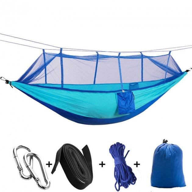 Переносной Подвесной Туристический Гамак с москитной сеткой Hammock 260х130 см с нагрузкой до 200 кг Синий
Переносной Подвесной Туристический Гамак с москитной сеткой Hammock 260х130 см с нагрузкой до 200 кг Синий