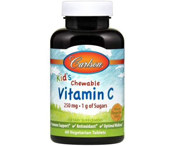 Вмтамин C Carlson Labs Kid's Chewable Vitamin C 250 mg 1 g of Sugars 60 таблеток (599147)
Вмтамин C Carlson Labs Kid's Chewable Vitamin C 250 mg 1 g of Sugars 60 таблеток (599147)