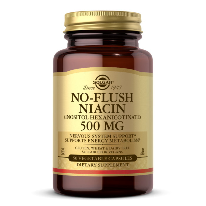 Ниацин (из 500 мг гексаникотината инозита) Солгар / Solgar No-Flush Niacin 500 mg (50 veg caps)
Ниацин (из 500 мг гексаникотината инозита) Солгар / Solgar No-Flush Niacin 500 mg (50 veg caps)
