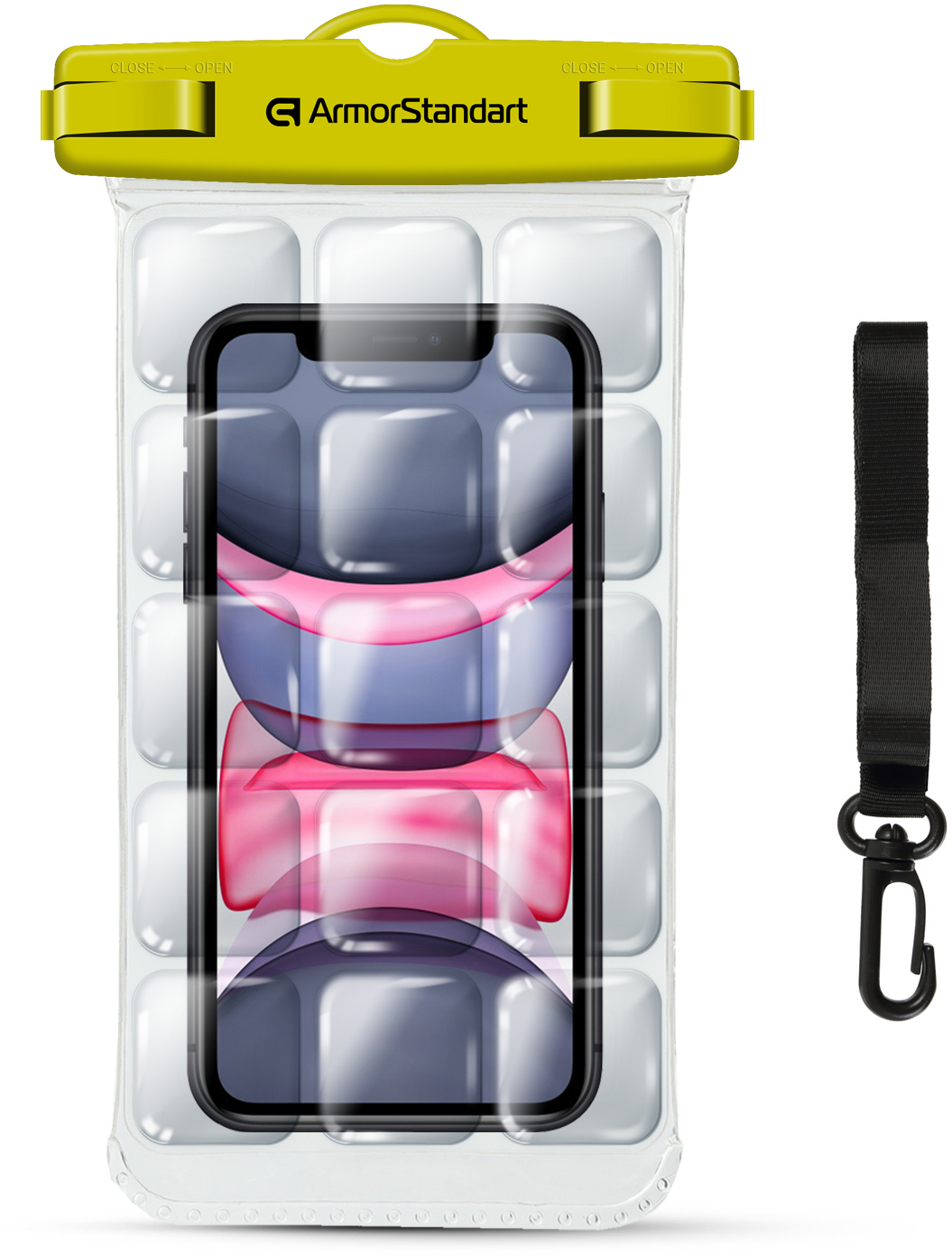 Чехол водонепроницаемый ArmorStandart CapsulePro Waterproof Floating Case для смартфона 6.9" универсальный Yellow
Чехол водонепроницаемый ArmorStandart CapsulePro Waterproof Floating Case для смартфона 6.9" универсальный Yellow