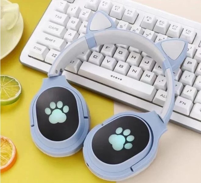 Беспроводные Bluetooth наушники Cat Ear VZV-380M с ушками и LED подсветкой (Голубой)
Беспроводные Bluetooth наушники Cat Ear VZV-380M с ушками и LED подсветкой (Голубой)