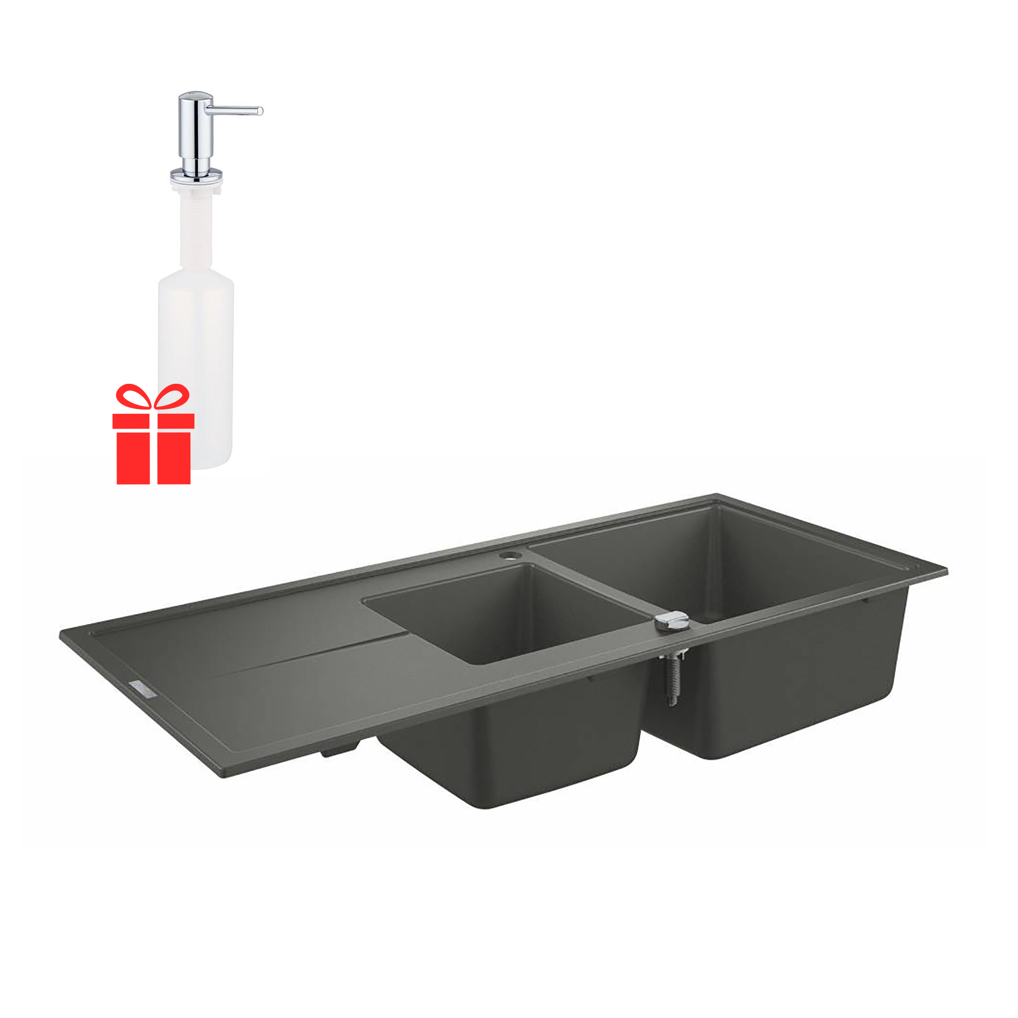 Набор Grohe мойка кухонная K400 31643AT0 + дозатор для моющего средства Contemporary 40536000 (ST702236)
Набор Grohe мойка кухонная K400 31643AT0 + дозатор для моющего средства Contemporary 40536000 (ST702236)