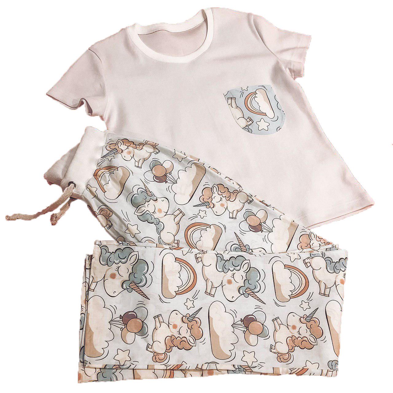 Хлопковая пижама (футболка+брюки) Pijama po fanu разноцветная с единорогами 111218, Хлопковая пижама (футболка+брюки) Pijama po fanu M разноцветная с единорогами 111218
Хлопковая пижама (футболка+брюки) Pijama po fanu разноцветная с единорогами 111218, Хлопковая пижама (футболка+брюки) Pijama po fanu M разноцветная с единорогами 111218