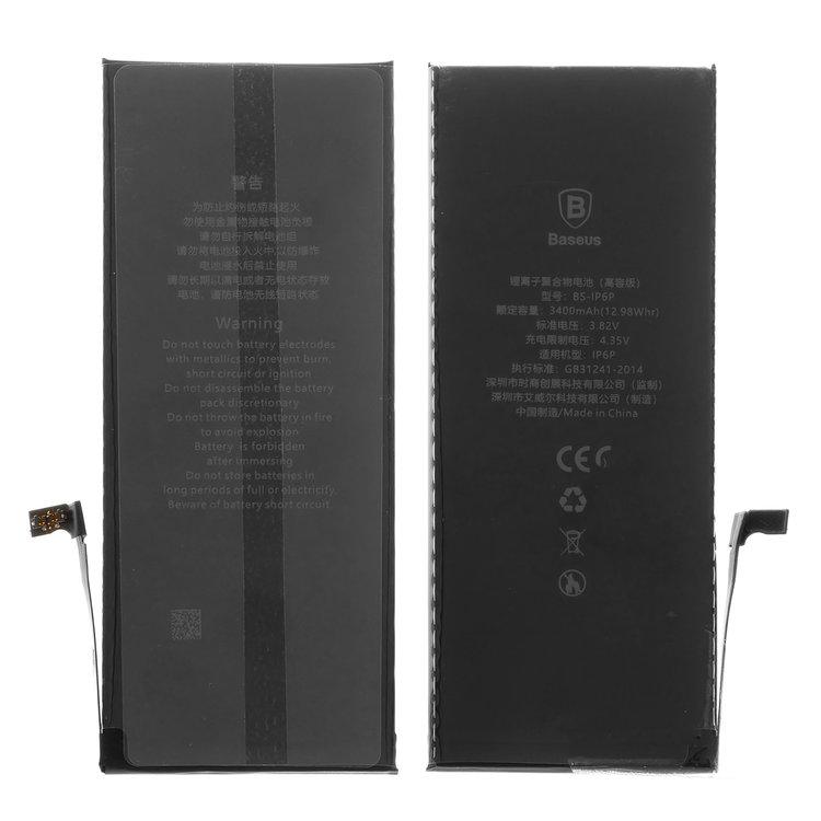 Акумулятор Baseus BS-IP6P для Apple iPhone 6 Plus, Li-ion, 3,82 B, 3400 мАг, high capacity, #ACCB-BIP6P
Акумулятор Baseus BS-IP6P для Apple iPhone 6 Plus, Li-ion, 3,82 B, 3400 мАг, high capacity, #ACCB-BIP6P