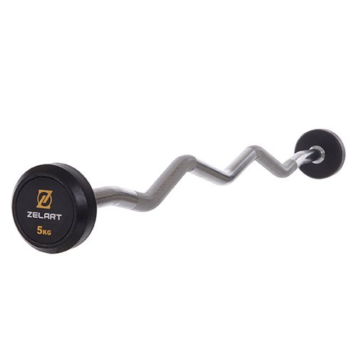 Штанга фиксированная изогнутая Rubber Coated Barbell TA-2687 Zelart 5кг Черный (58363067)
Штанга фиксированная изогнутая Rubber Coated Barbell TA-2687 Zelart 5кг Черный (58363067)
