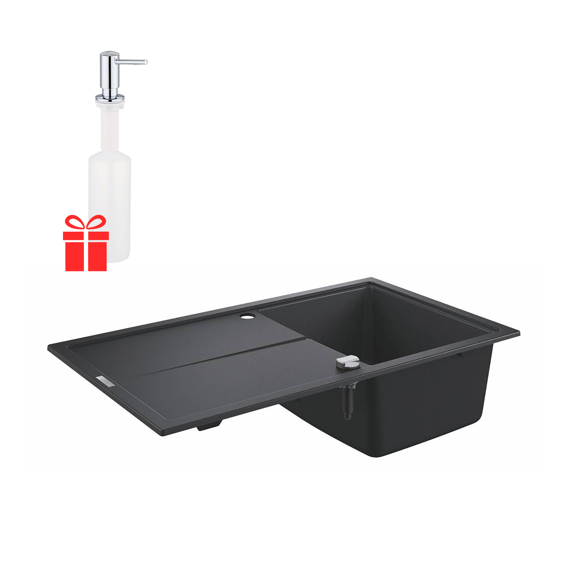 Набор Grohe мойка кухонная K400 31640AP0 + дозатор для моющего средства Contemporary 40536000 (SX702255)
Набор Grohe мойка кухонная K400 31640AP0 + дозатор для моющего средства Contemporary 40536000 (SX702255)
