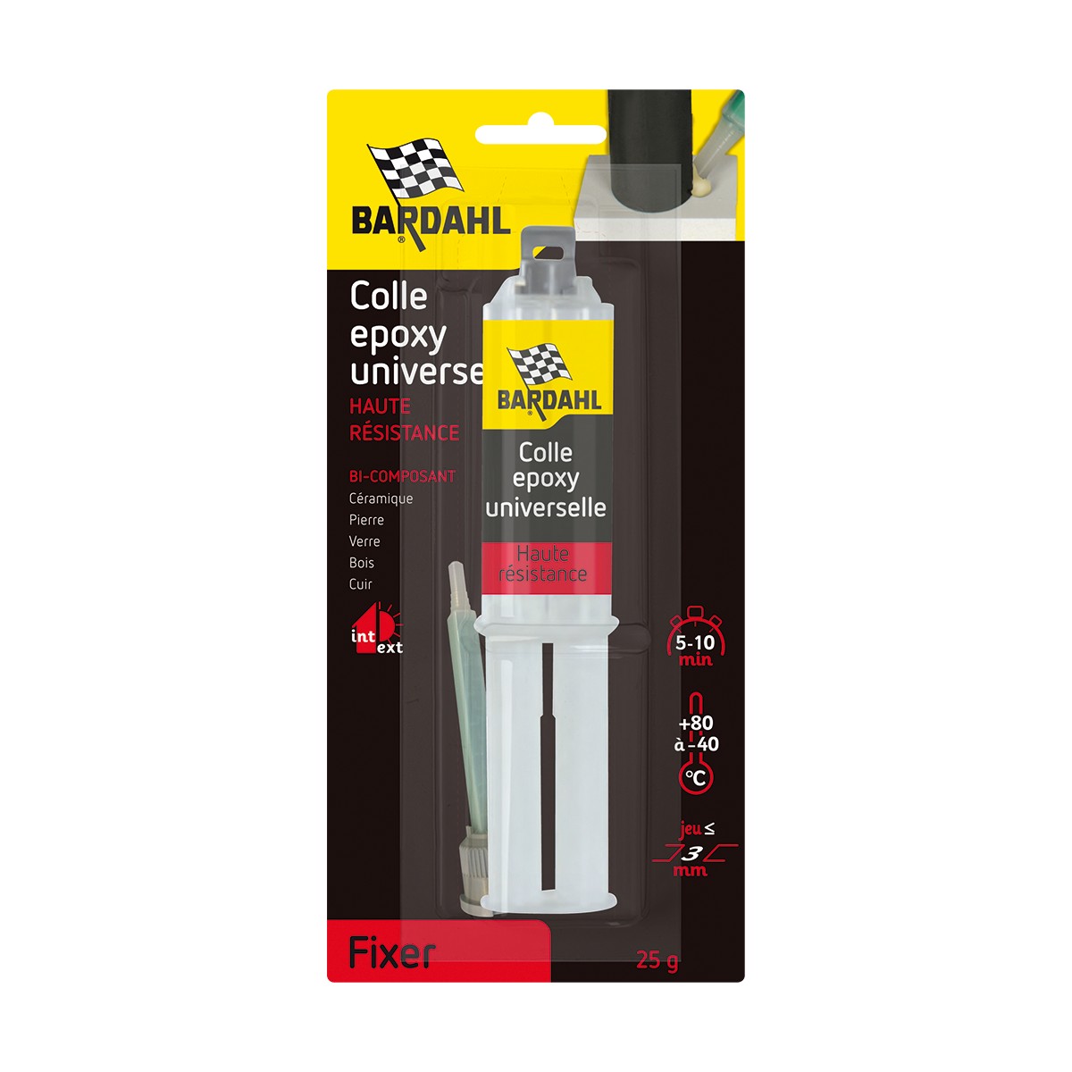 Клей эпоксидный универсальный BARDAHL Colle Universelle Epoxy Bi Composant 25г 49925
Клей эпоксидный универсальный BARDAHL Colle Universelle Epoxy Bi Composant 25г 49925