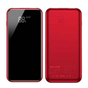 Внешний аккумулятор Baseus Wireless 8000 mAh с беспроводной зарядкой (Power Bank Qi) 2USB 2A, red
Внешний аккумулятор Baseus Wireless 8000 mAh с беспроводной зарядкой (Power Bank Qi) 2USB 2A, red