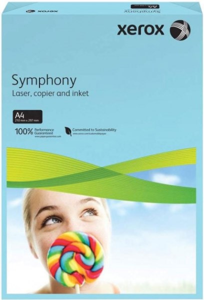 Папір A4 80г/м², Xerox Symphony Pastel, 250арк., кольоровий (синій, зелений, рожевий, жовтий, помаранчевий) (496L94182)
Папір A4 80г/м², Xerox Symphony Pastel, 250арк., кольоровий (синій, зелений, рожевий, жовтий, помаранчевий) (496L94182)