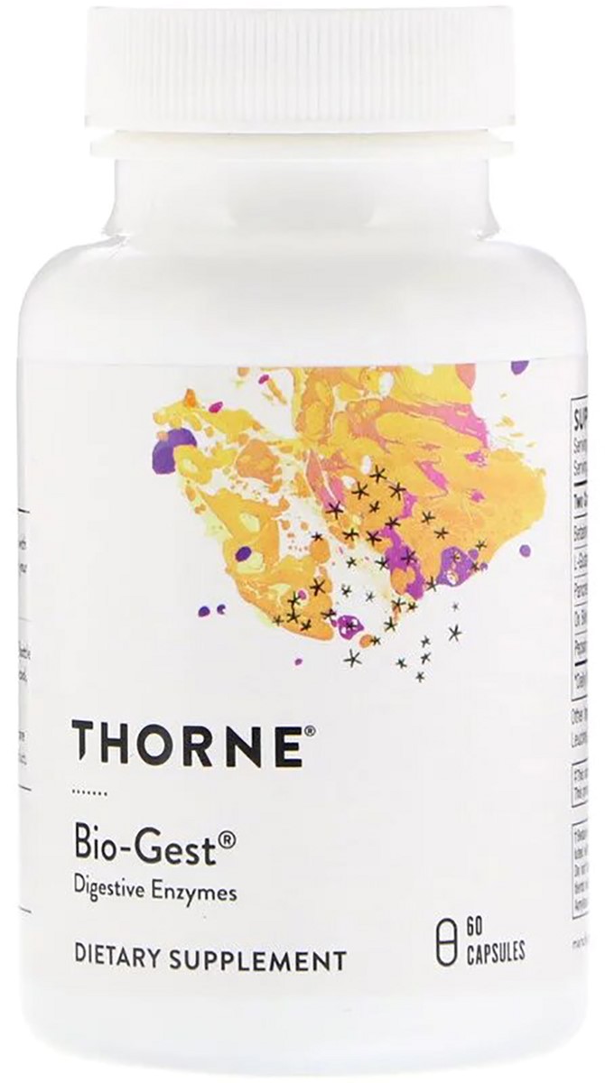 Натуральная добавка Thorne Research Пищеварительные ферменты Био-Гест, Bio-Gest, 60 капсул (693749404026)
Натуральная добавка Thorne Research Пищеварительные ферменты Био-Гест, Bio-Gest, 60 капсул (693749404026)