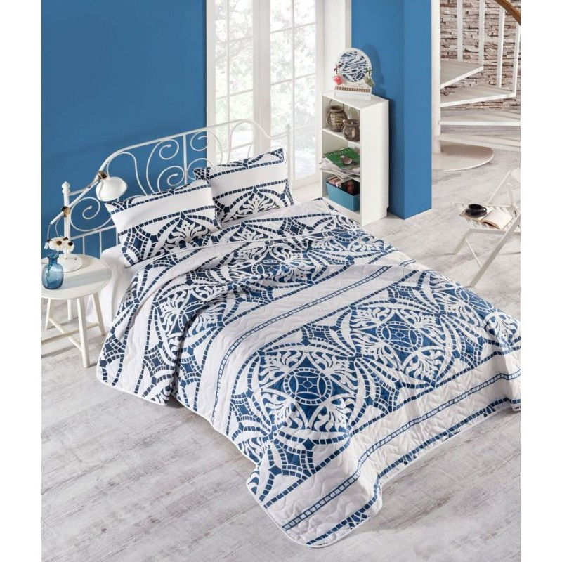 Покрывало стеганное с наволочками Eponj Home - Marble lacivert синий 200*220
Покрывало стеганное с наволочками Eponj Home - Marble lacivert синий 200*220