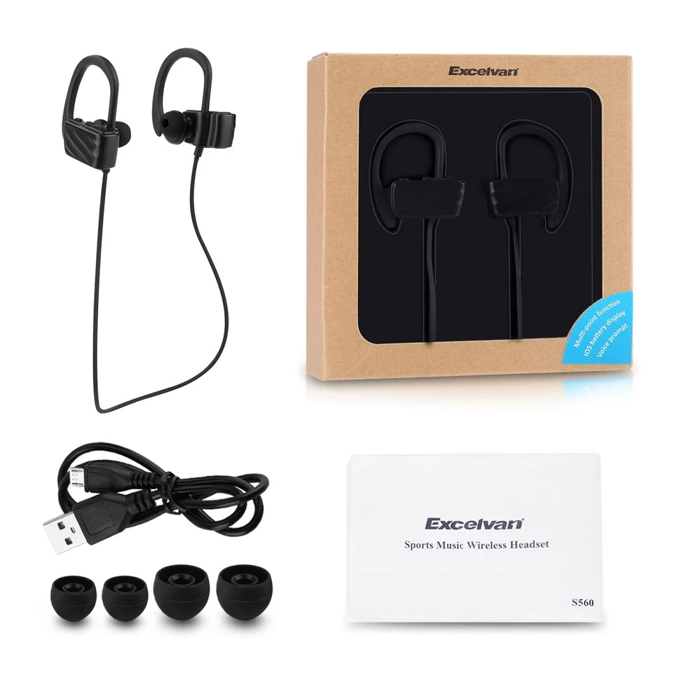 Беспроводная стерео Bluetooth гарнитура наушники Excelvan S560 с микрофоном черные Excelvan (837136666)
Беспроводная стерео Bluetooth гарнитура наушники Excelvan S560 с микрофоном черные Excelvan (837136666)