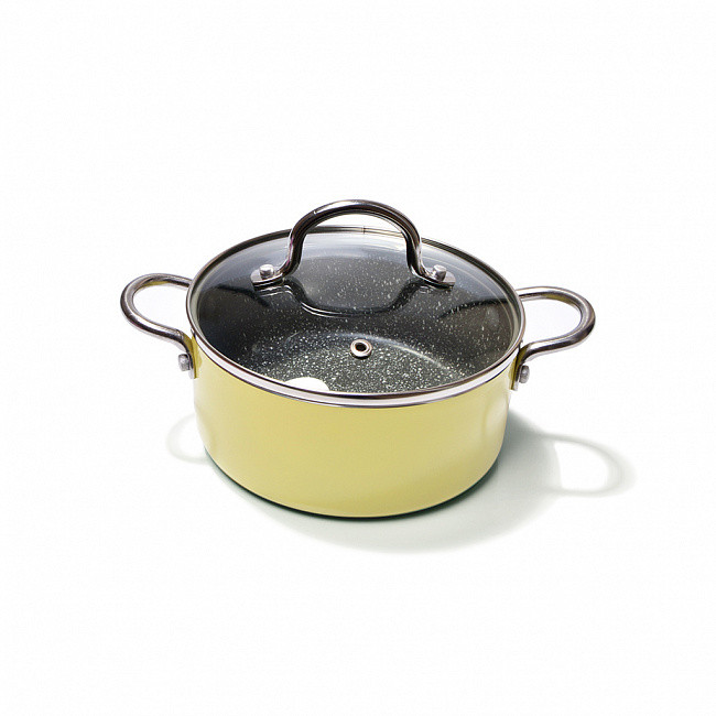 Кастрюля Fissman Mini Chef 16х7см/1.3л с антипригарным каменным покрытием и стеклянной крышкой (AL-4239.16)
Кастрюля Fissman Mini Chef 16х7см/1.3л с антипригарным каменным покрытием и стеклянной крышкой (AL-4239.16)