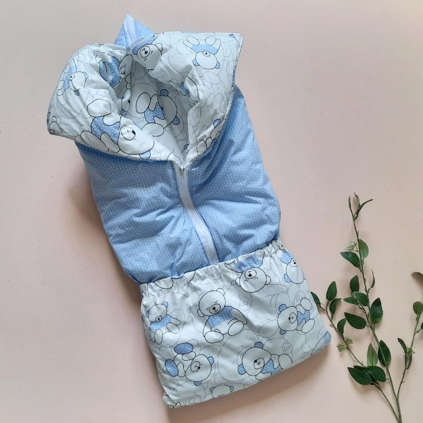 Зимний конверт-трансформер для новорожденного Baby Textile Мишки 80х80 см Голубой
Зимний конверт-трансформер для новорожденного Baby Textile Мишки 80х80 см Голубой