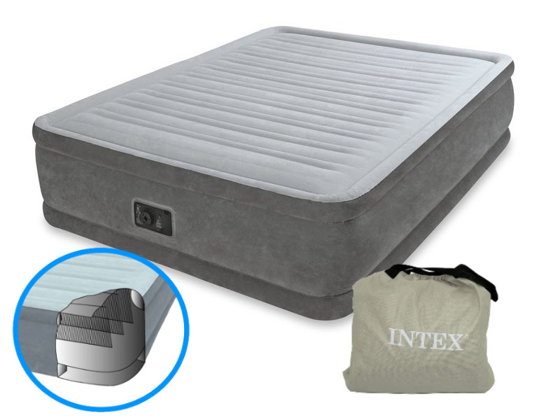 Надувная двуспальная кровать Intex 64414 со встроенным электро насосом (152-203-46 СМ)
Надувная двуспальная кровать Intex 64414 со встроенным электро насосом (152-203-46 СМ)