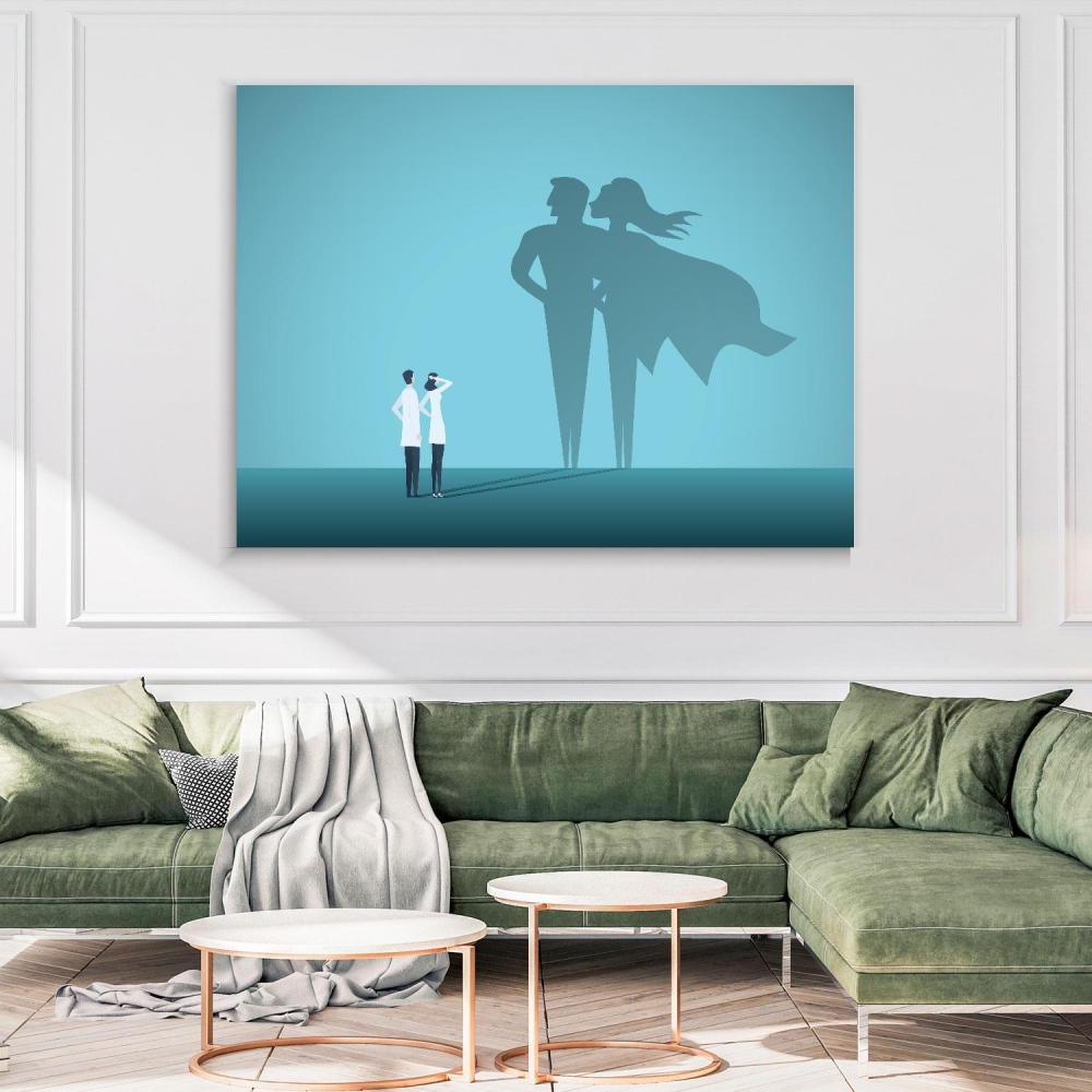 Картина на холсте Стоматология Doctors Looking At Superhero Shadow 110х150 см.
Картина на холсте Стоматология Doctors Looking At Superhero Shadow 110х150 см.