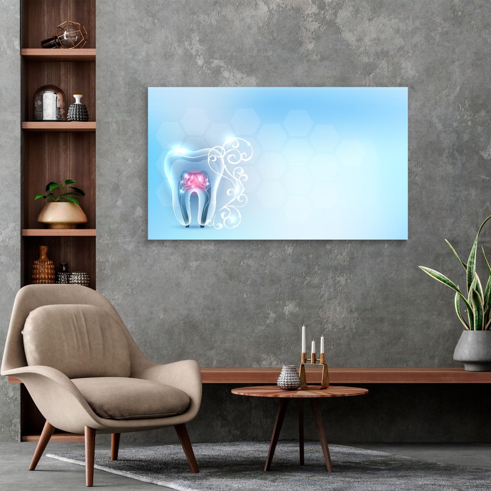 Картина на холсте Стоматология Beautiful Clean Transparent Tooth Anatomy 50х100 см.
Картина на холсте Стоматология Beautiful Clean Transparent Tooth Anatomy 50х100 см.