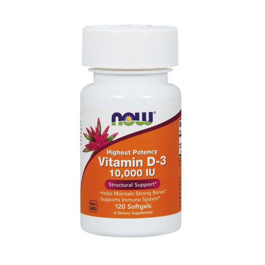 Витамин Д-3 (холекальциферол) Нау Фудс / Now Foods Vitamin D-3 10,000 IU 120 softgels / капсул
Витамин Д-3 (холекальциферол) Нау Фудс / Now Foods Vitamin D-3 10,000 IU 120 softgels / капсул