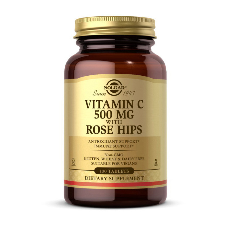 Витамин Ц 500 мг с шиповником Солгар / Solgar Vitamin C 500 mg with Rose Hips (100 tabs)
Витамин Ц 500 мг с шиповником Солгар / Solgar Vitamin C 500 mg with Rose Hips (100 tabs)