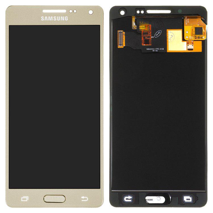 Дисплей для Samsung A500 Galaxy A5, золотистий, із сенсорним екраном, з регулюванням яскравості, (TFT), Best copy, Сopy
Дисплей для Samsung A500 Galaxy A5, золотистий, із сенсорним екраном, з регулюванням яскравості, (TFT), Best copy, Сopy