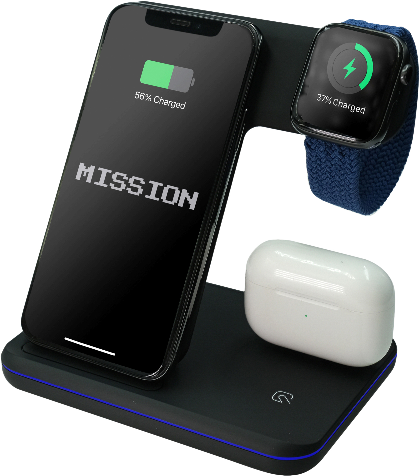 Беспроводное зарядное устройство 3 в 1 Mission Dock Station 3 in 1 Black (DS-3in1bk)
Беспроводное зарядное устройство 3 в 1 Mission Dock Station 3 in 1 Black (DS-3in1bk)