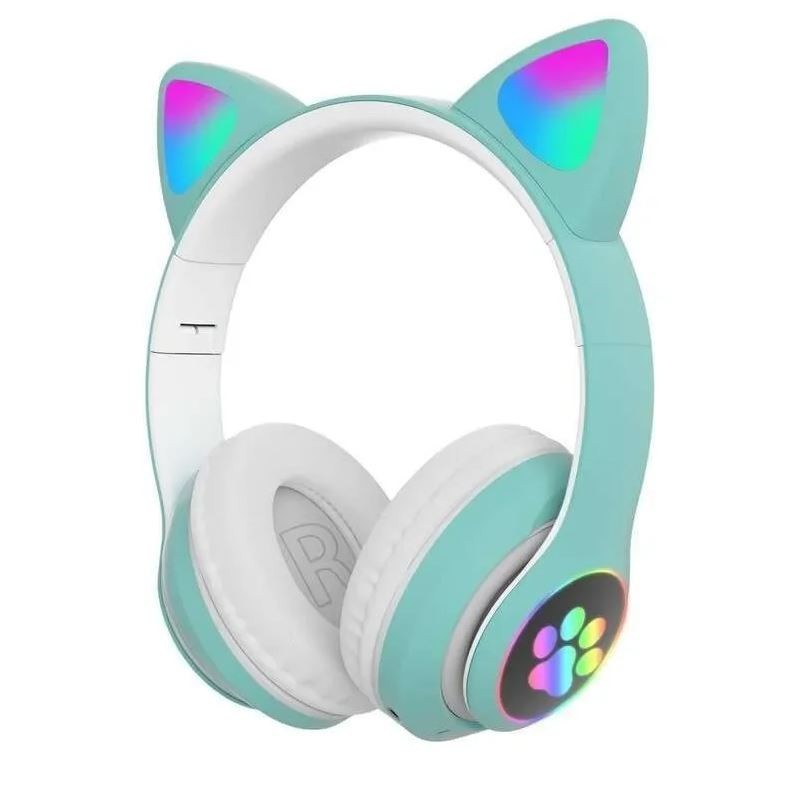 Беспроводные детские MP3 Наушники Кошачьи ушки с подсветкой с MicroSD с FM-Радио Cat Ear STN-28 Мятные
Беспроводные детские MP3 Наушники Кошачьи ушки с подсветкой с MicroSD с FM-Радио Cat Ear STN-28 Мятные