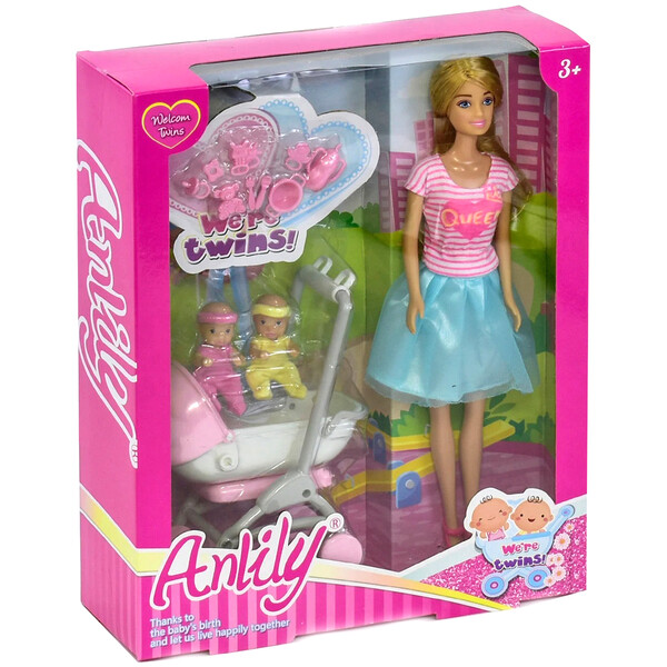 Кукла с длинными волосами Anlily с коляской и двумя младенцами 28 см (2142712)
Кукла с длинными волосами Anlily с коляской и двумя младенцами 28 см (2142712)