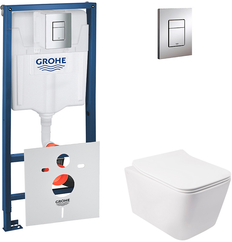 Инсталляция GROHE Rapid SL 38772001 + унитаз QTAP Crow QT05335170W с сиденьем Soft Close дюропласт
Инсталляция GROHE Rapid SL 38772001 + унитаз QTAP Crow QT05335170W с сиденьем Soft Close дюропласт