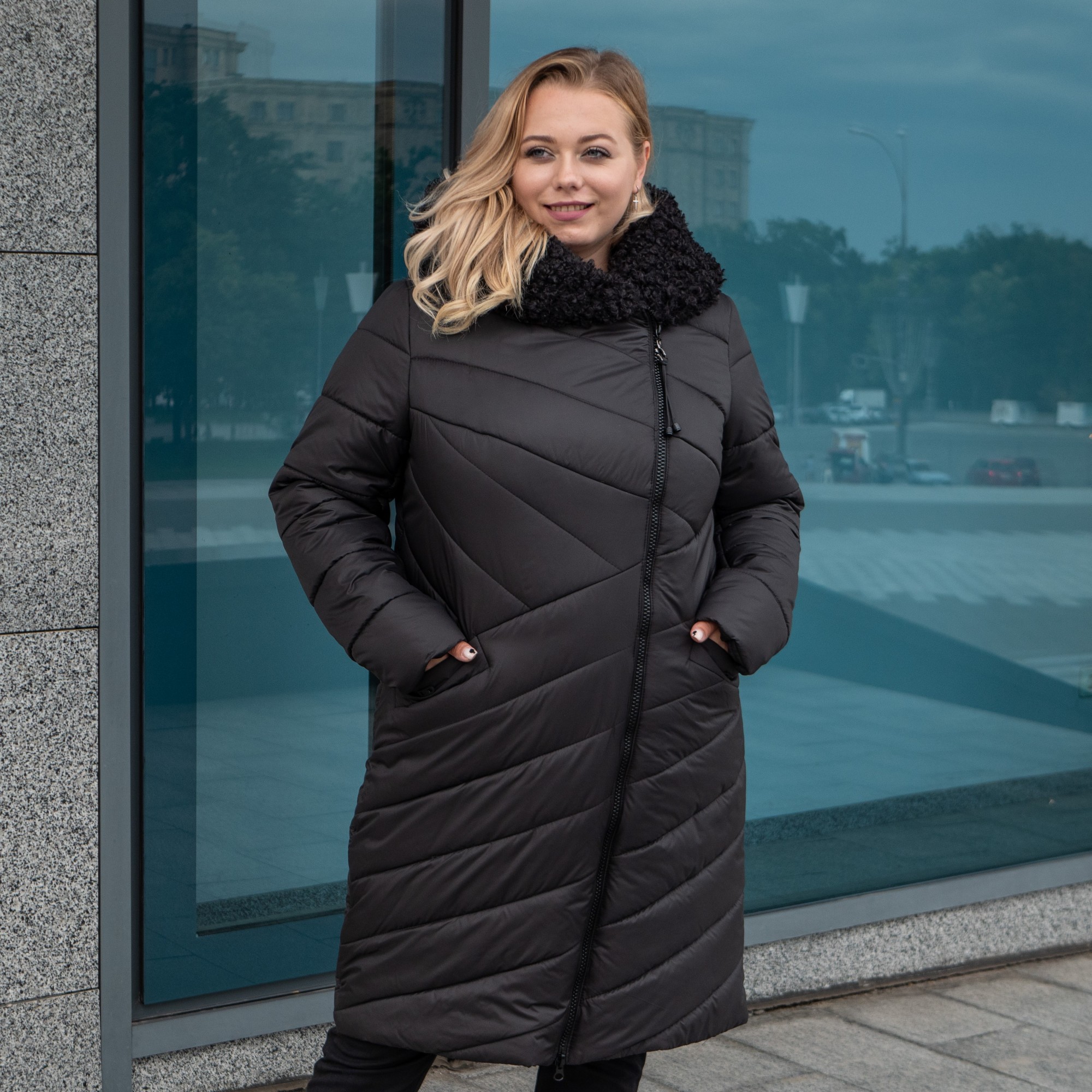 Зимняя женская куртка большого размера UF-Fashion Сиена барашек -ad 54 черный
Зимняя женская куртка большого размера UF-Fashion Сиена барашек -ad 54 черный