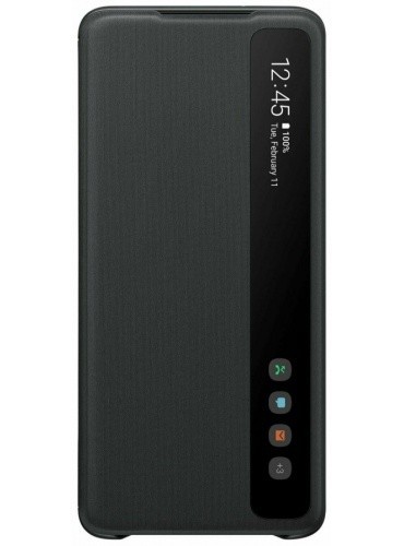 Оригинальный защитный смарт Чехол-книжка Clear View Cover (S-view Flip) для Samsung Galaxy S20+ Plus EF-ZG985CBEGRU - Black
Оригинальный защитный смарт Чехол-книжка Clear View Cover (S-view Flip) для Samsung Galaxy S20+ Plus EF-ZG985CBEGRU - Black