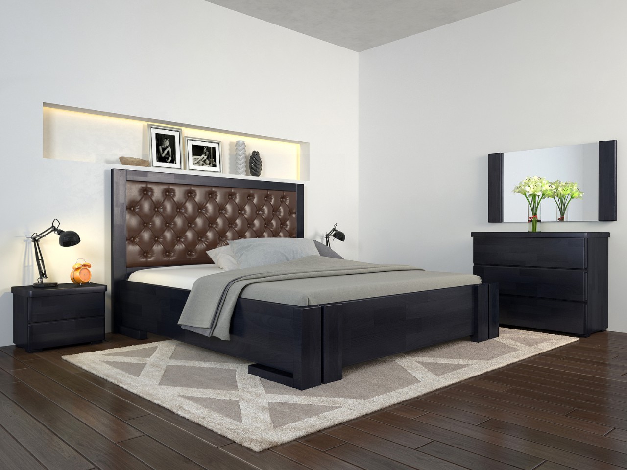 Кровать из натурального дерева бук 120*200 Амбер венге Арбор Древ
Кровать из натурального дерева бук 120*200 Амбер венге Арбор Древ