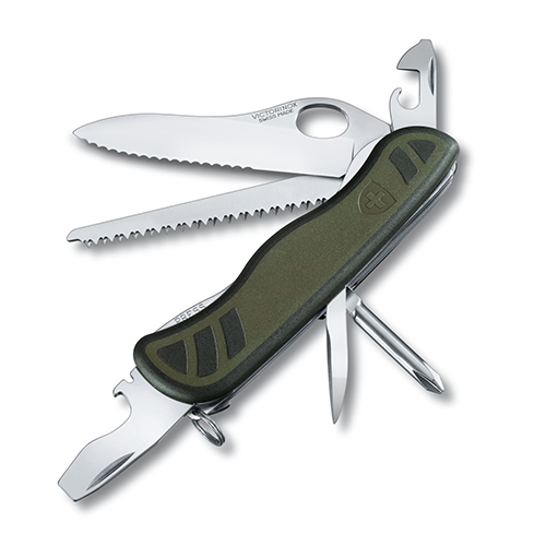 Складной нож Victorinox SWISS SOLDIER'S KNIFE 111мм/10функ/зел-черн.мат /одноруч/волн/lock/отверт/пила Vx08461.MWCH
Складной нож Victorinox SWISS SOLDIER'S KNIFE 111мм/10функ/зел-черн.мат /одноруч/волн/lock/отверт/пила Vx08461.MWCH