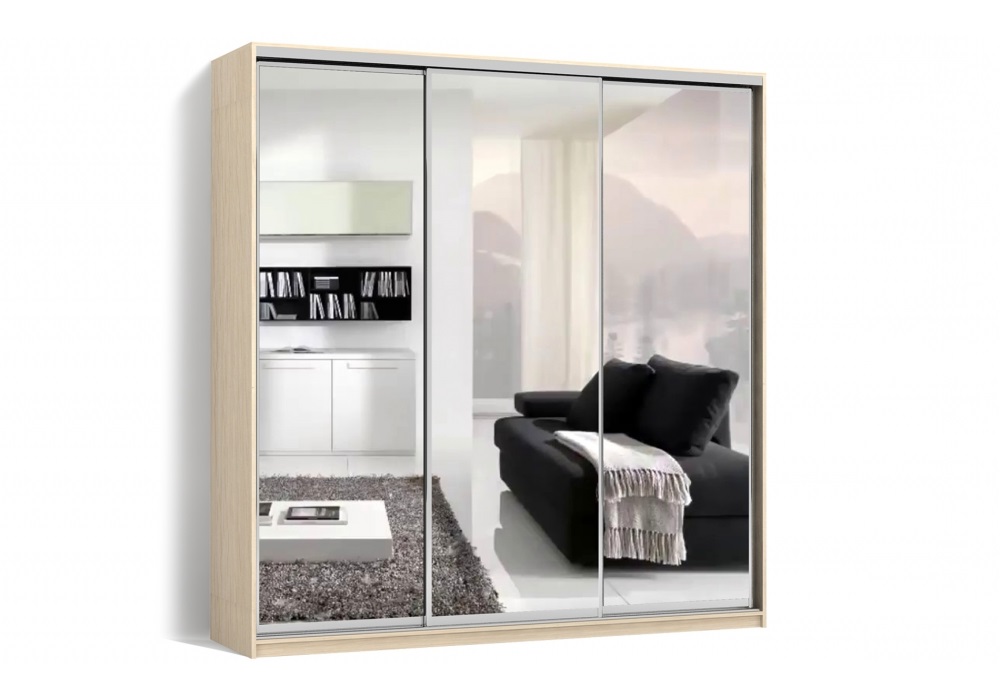 Шкаф-купе Luxe 3 двери Зеркало/Зеркало/Зеркало CLS - I 220 x 230 x 45 см цвет Дуб молочный
Шкаф-купе Luxe 3 двери Зеркало/Зеркало/Зеркало CLS - I 220 x 230 x 45 см цвет Дуб молочный