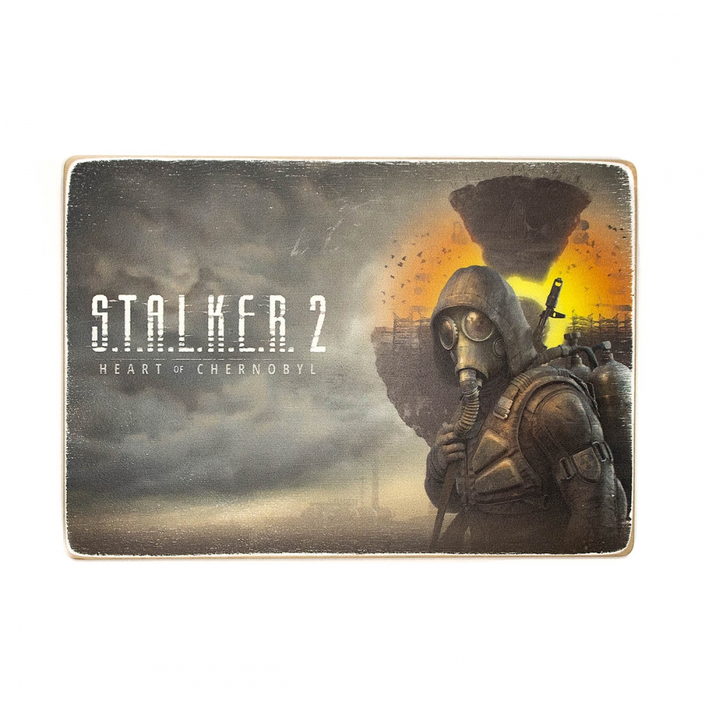 Деревянный постер Видеоигры S.T.A.L.K.E.R. 2: Сердце Чернобыля. Артовый Сталкер на сером фоне А2
Деревянный постер Видеоигры S.T.A.L.K.E.R. 2: Сердце Чернобыля. Артовый Сталкер на сером фоне А2