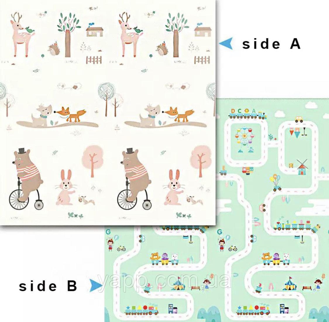 Детский игровой двухсторонний коврик "МИШКИ" 200х180 см Sticker Wall (К-034)
Детский игровой двухсторонний коврик "МИШКИ" 200х180 см Sticker Wall (К-034)