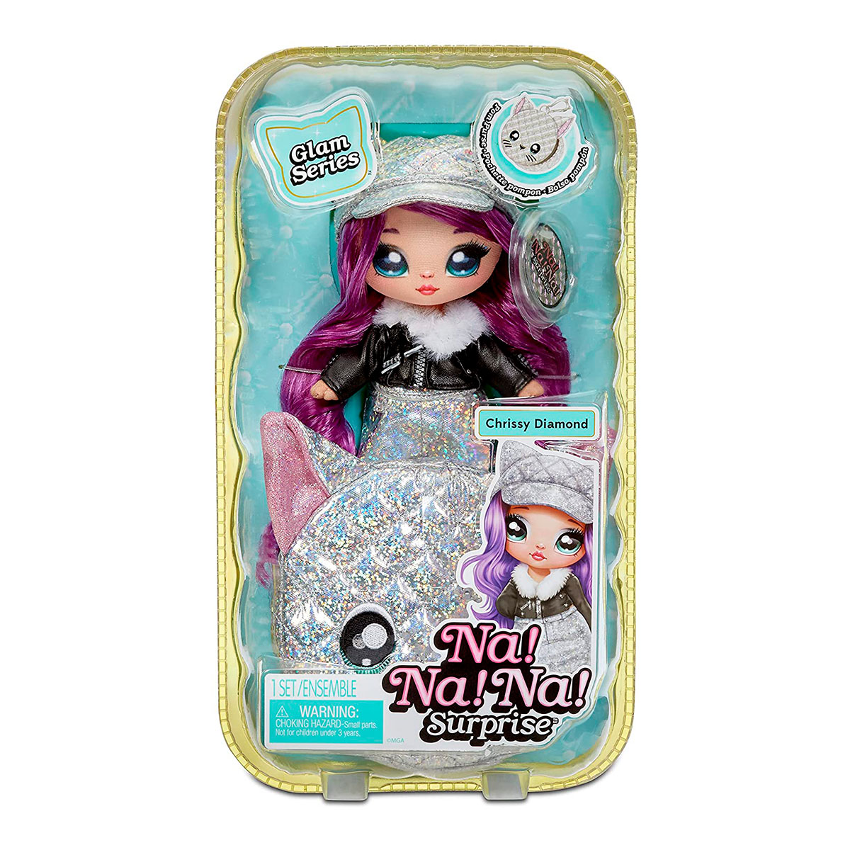 Игровой набор с куклой NA! NA! NA! SURPRISE серии "Glam" - Крисси ДАЙМОНД (с аксессуарами) 575344
Игровой набор с куклой NA! NA! NA! SURPRISE серии "Glam" - Крисси ДАЙМОНД (с аксессуарами) 575344