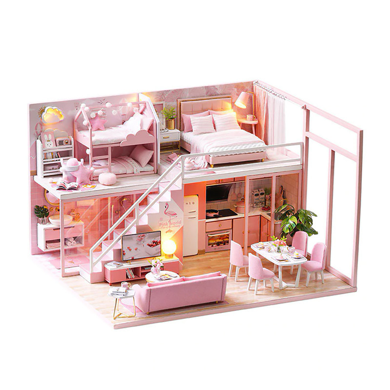 3D Румбокс кукольный дом DIY Cute Room L-027 Pink house детский конструктор (SKU_5799-19419)
3D Румбокс кукольный дом DIY Cute Room L-027 Pink house детский конструктор (SKU_5799-19419)